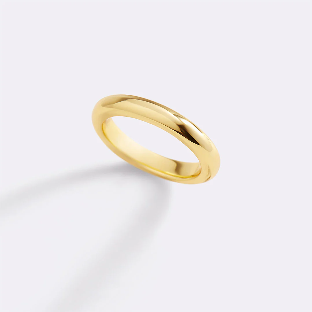 Half Round Band Stacking Ring
