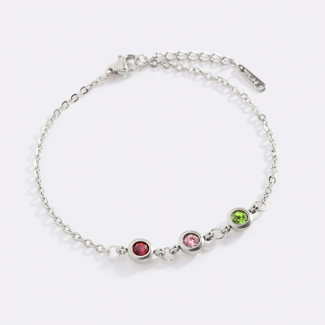 Personalized Birthstone Bracelet