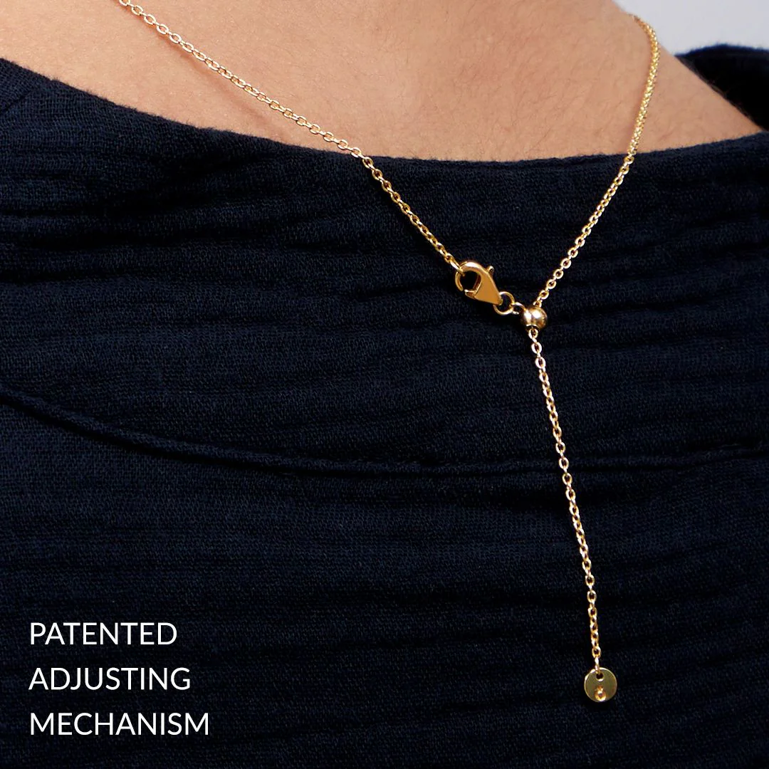 Italian Milano Sterling Silver Adjustable Chain Necklace