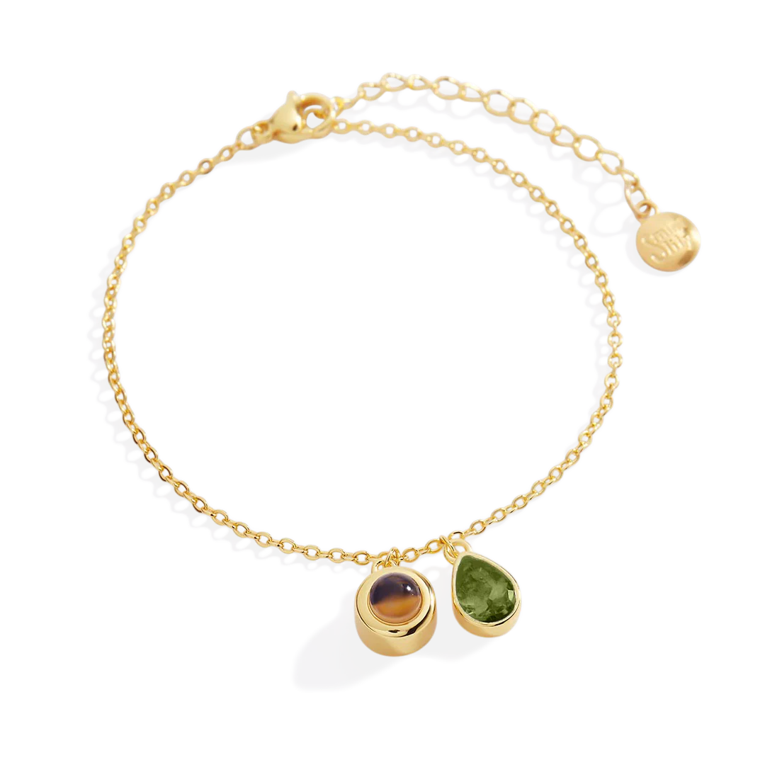 Birthstone Photo Bracelet