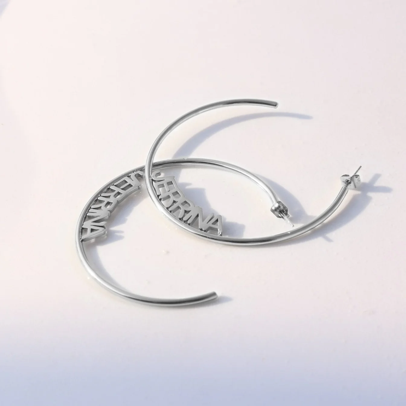 Personalized Name Hoop Earrings
