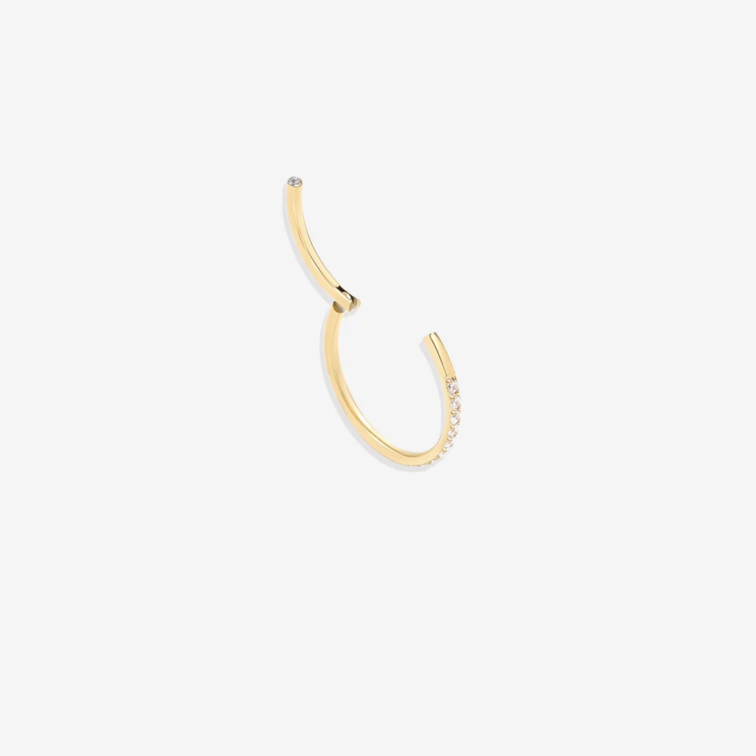Eternity Crystal Cartilage Hoop Earrings | 16g