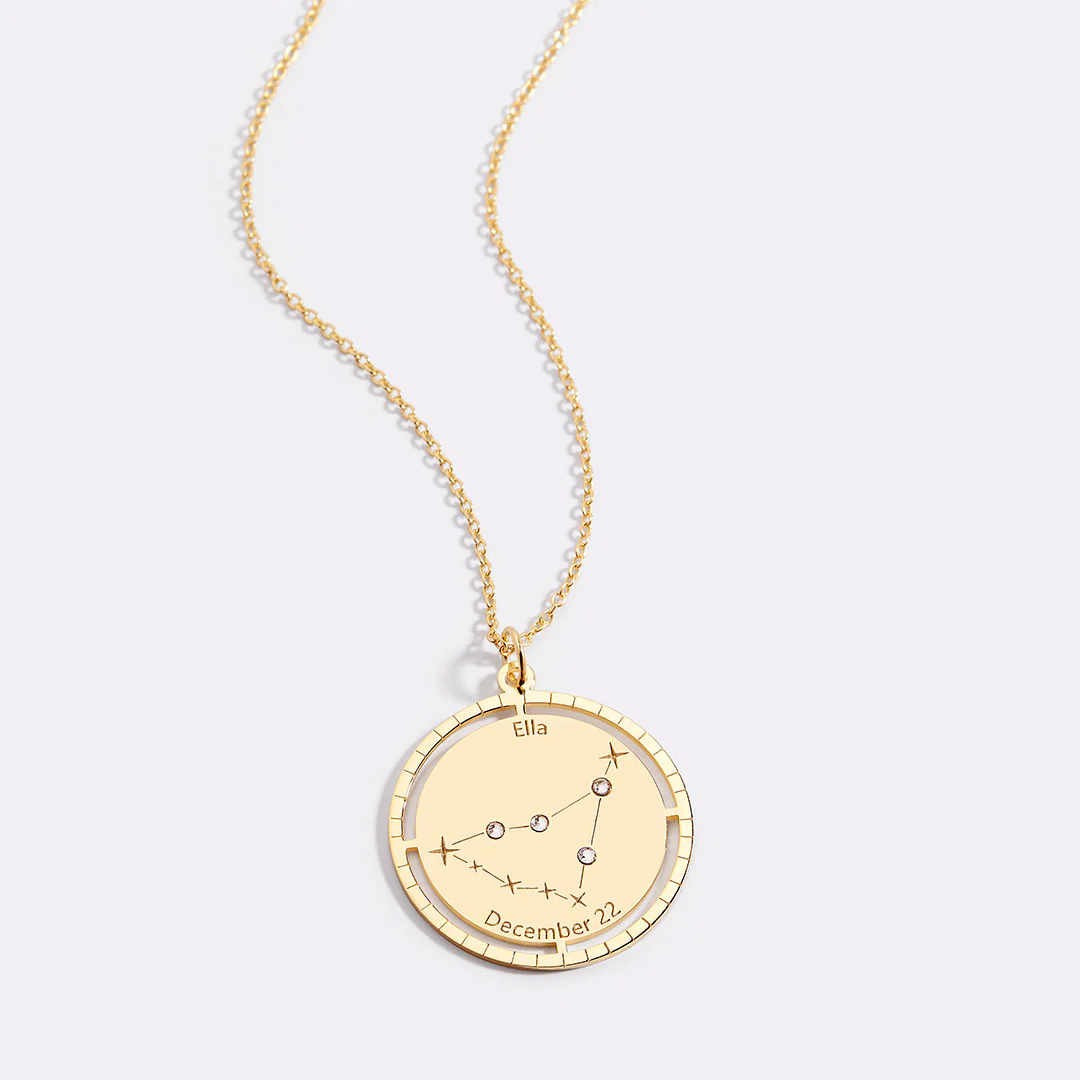 Personalized Constellation Pendant Necklace