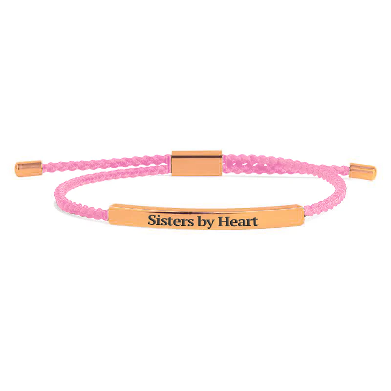 Not Sisters By Blood But Sisters By Heart Inspire Bracelet