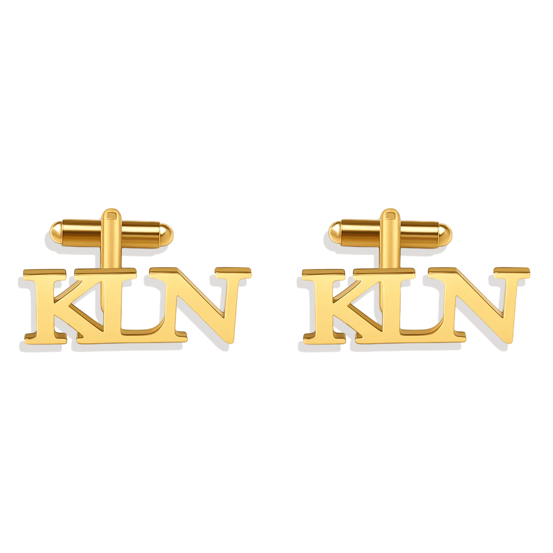 Monogrammed Cufflinks with Initials