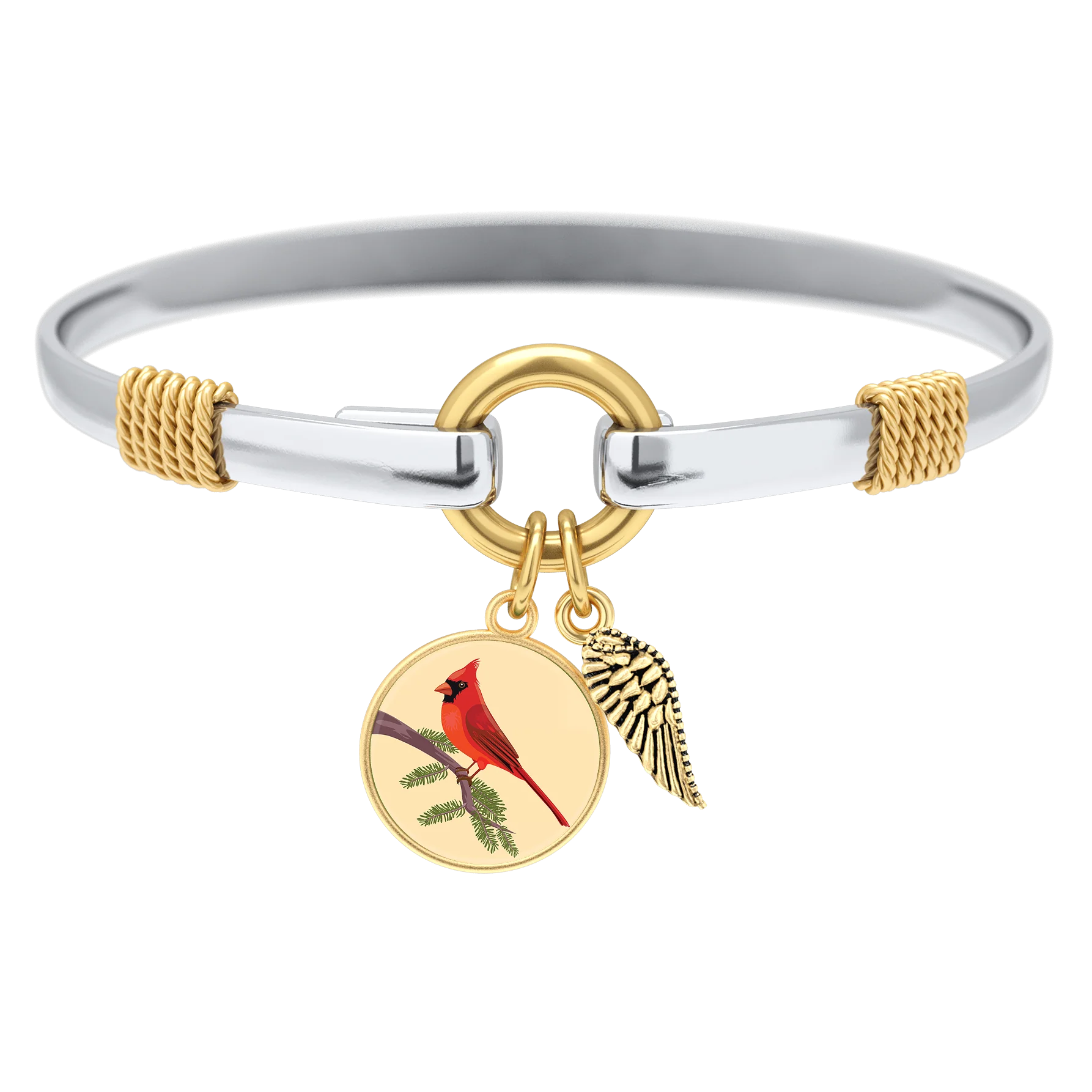 Cardinal - Two-Tone Custom Charm Bracelet