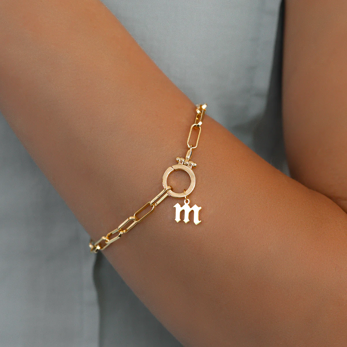 Old English Letter Charm