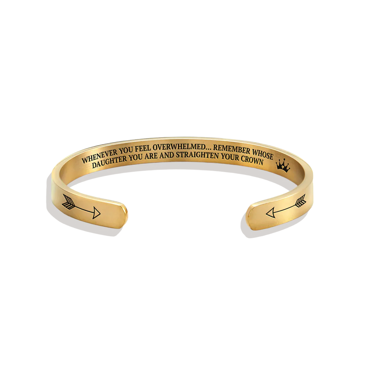 Remember Who You Are and Straighten Your Crown Personalizable Cuff Bracelet