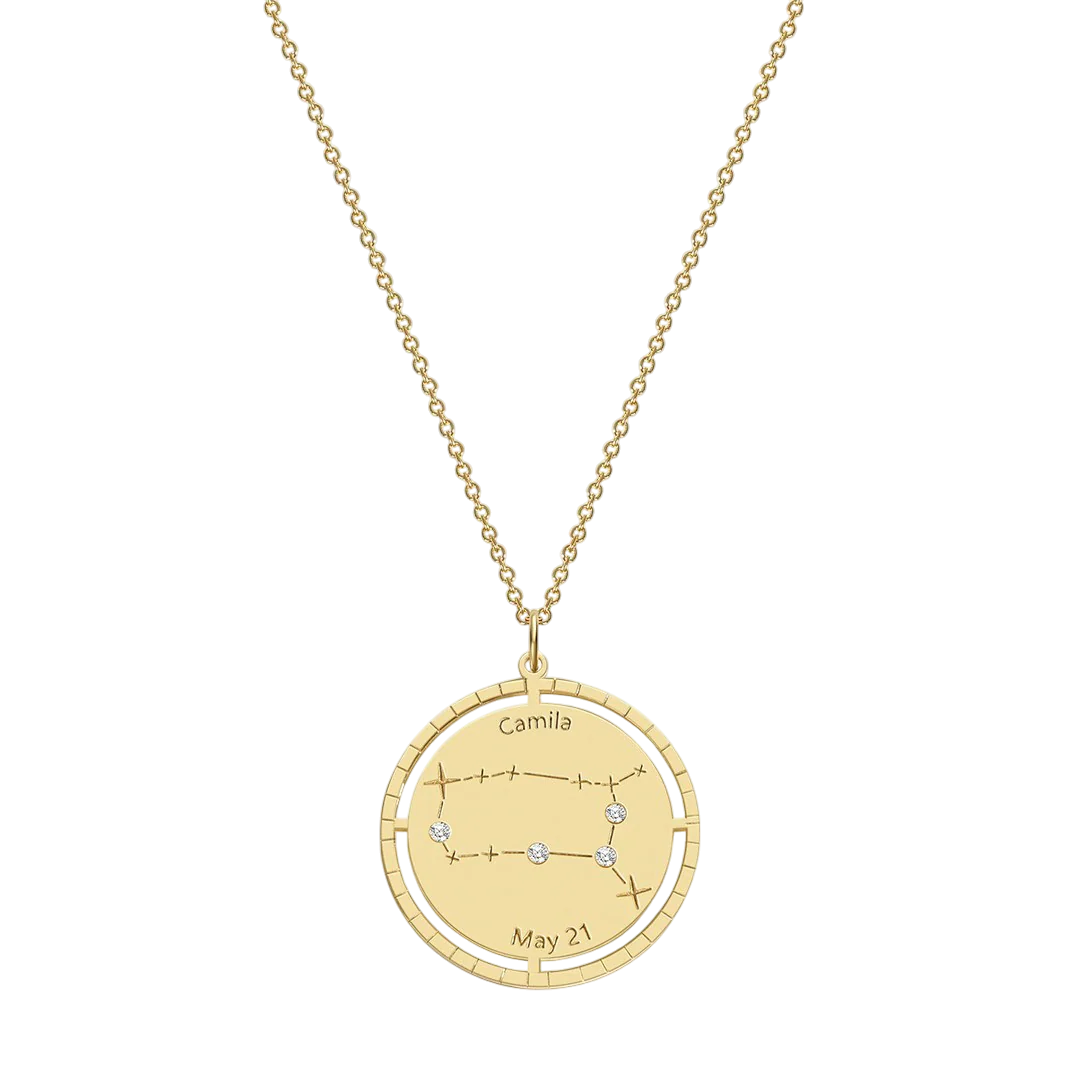 Personalized Constellation Pendant Necklace