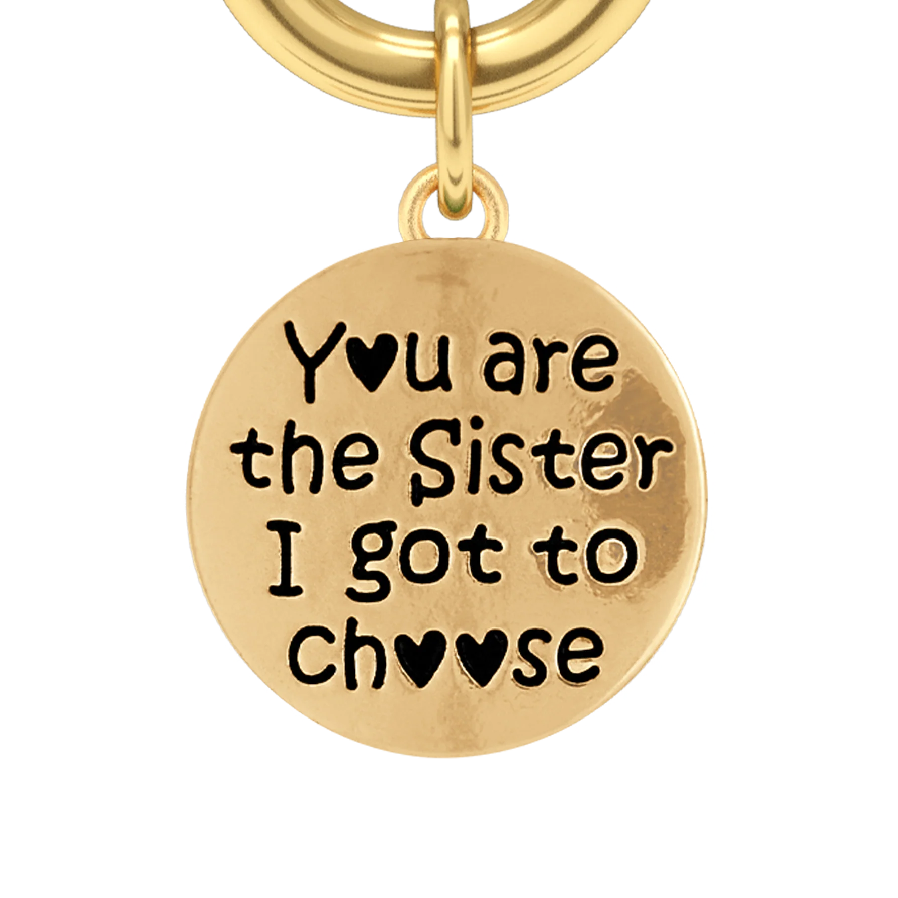 Sister I Got To Choose - Two-Tone Custom Charm Bracelet