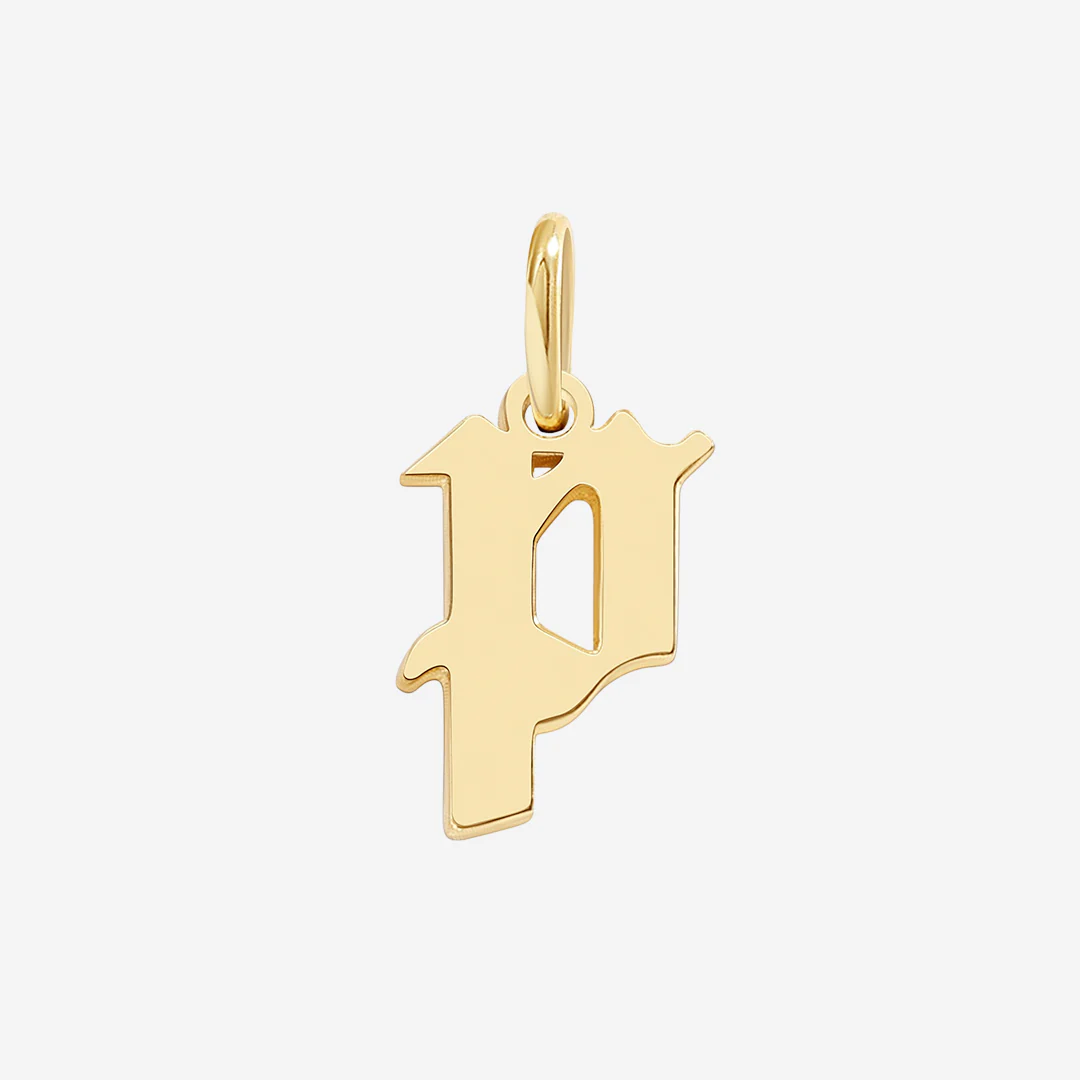 Old English Letter Charm