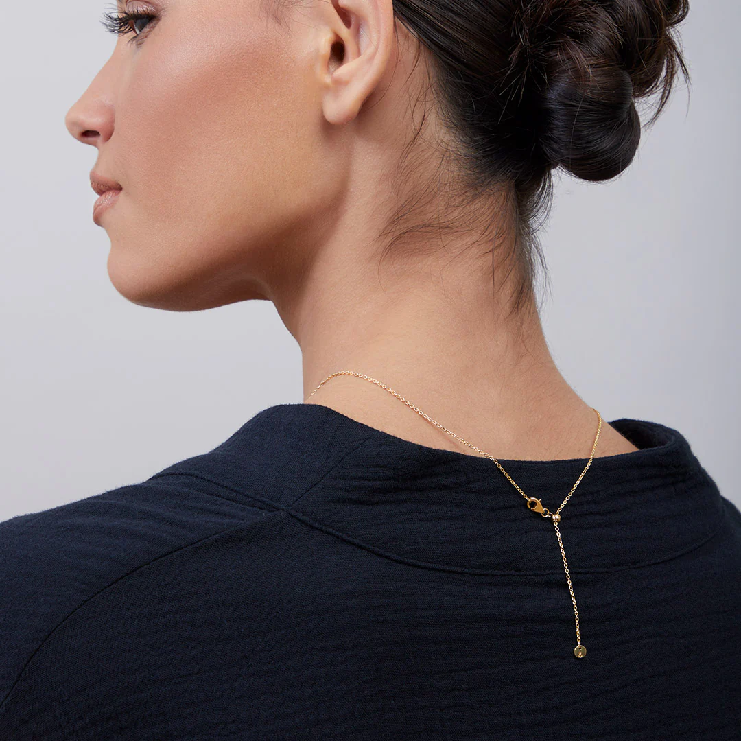 Italian Milano Sterling Silver Adjustable Chain Necklace