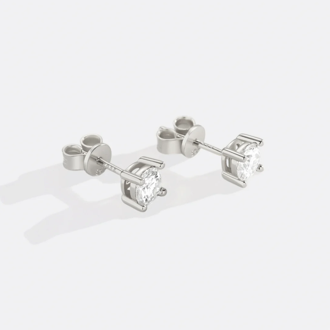 Classic Diamond Stud Earrings