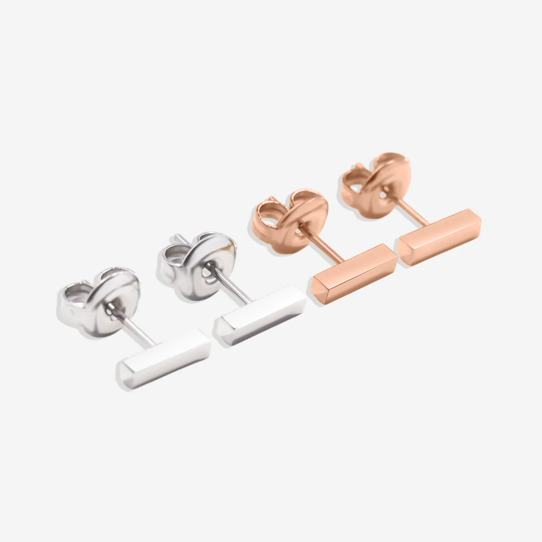 Dainty Bar Stud Earrings