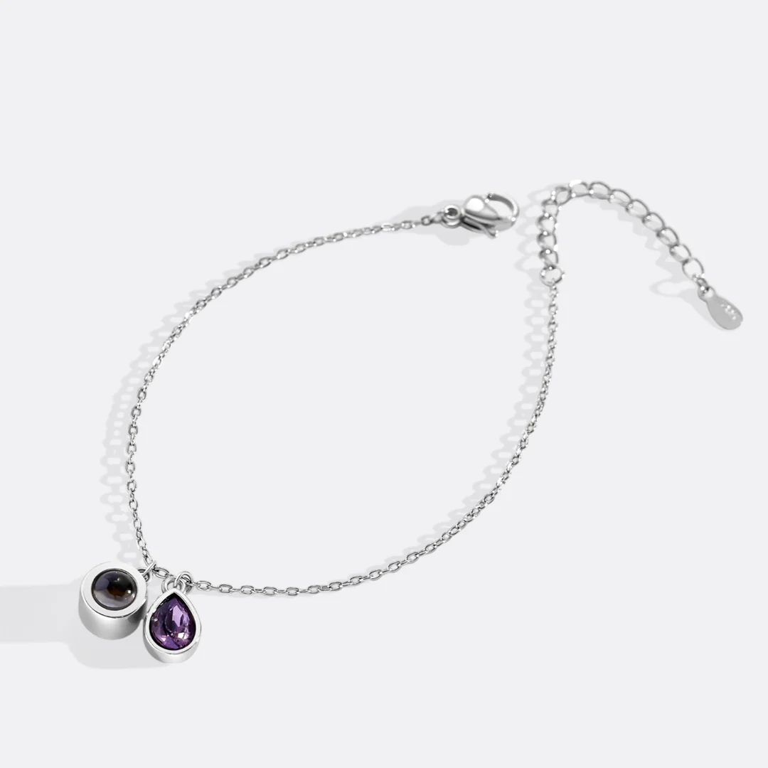 Birthstone Photo Bracelet