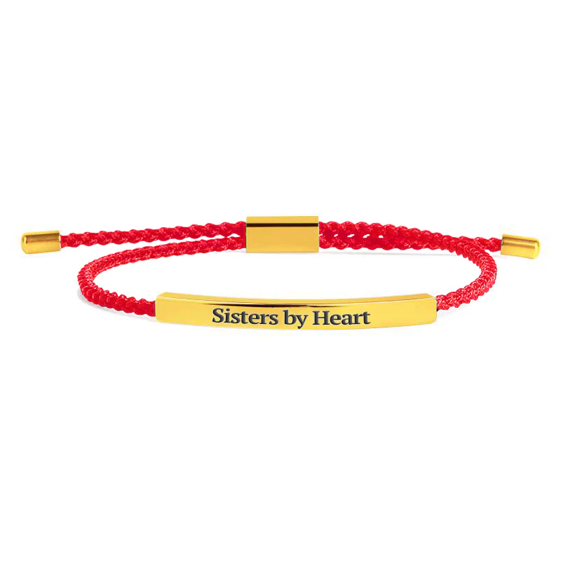 Not Sisters By Blood But Sisters By Heart Inspire Bracelet