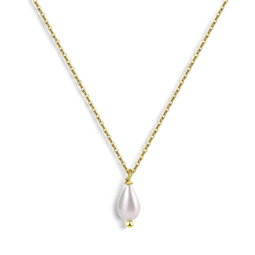 Dainty Pearl Drop Necklace