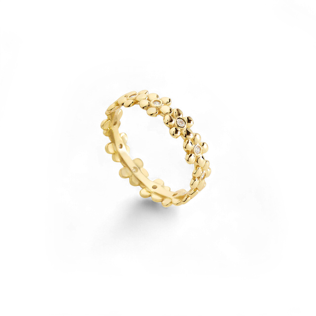 Diamonds & Daisies Eternity Ring