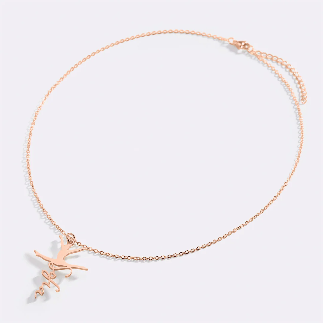 Custom Gymnast Name Pendant
