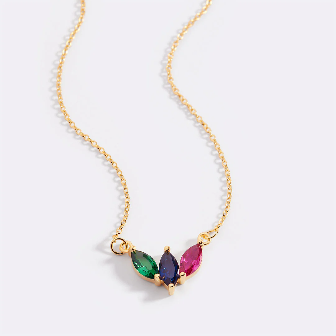 Elegant Family Birthstone Necklace