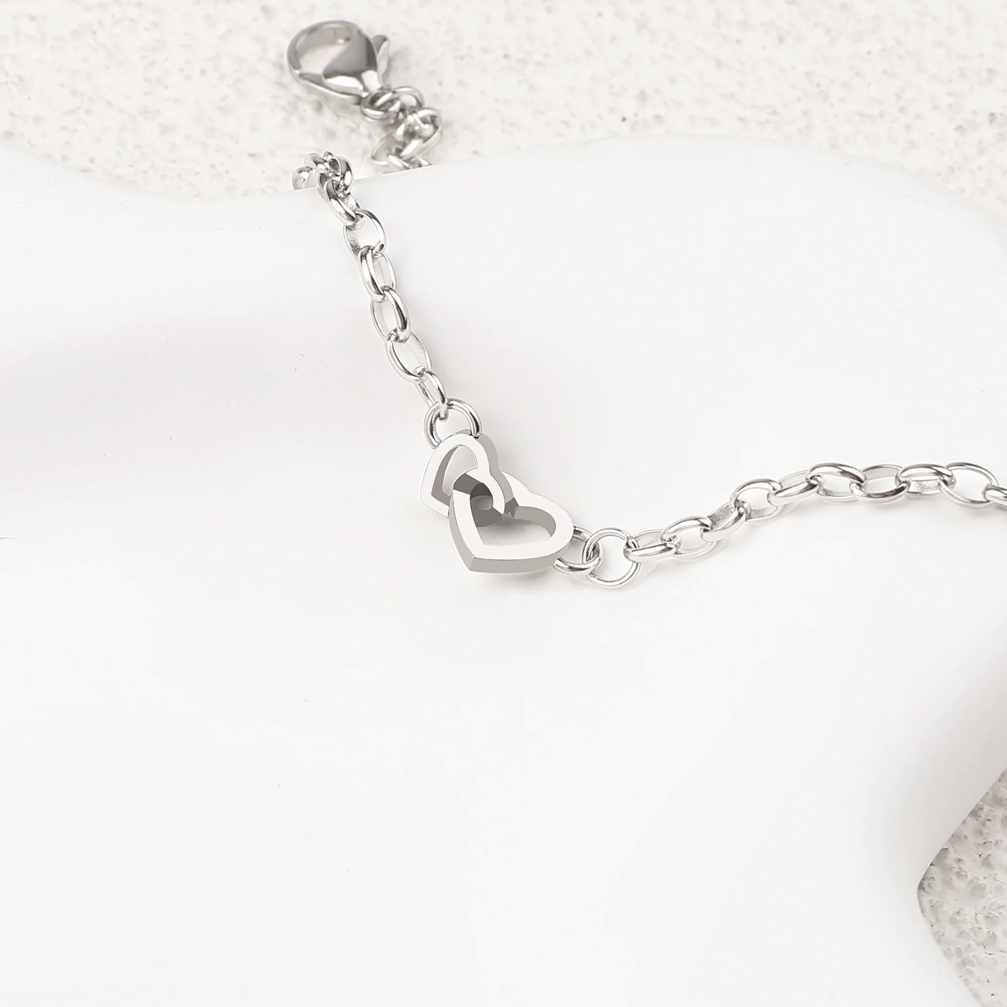 Interlocking Mini Heart Bracelet