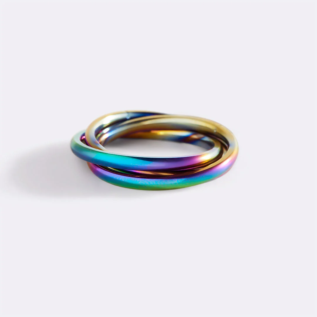 Dainty Interlocking Fidget Ring