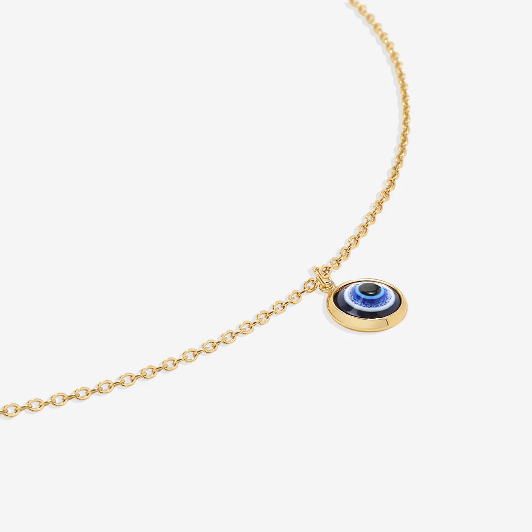 Dainty Boho Evil Eye Charm Necklace