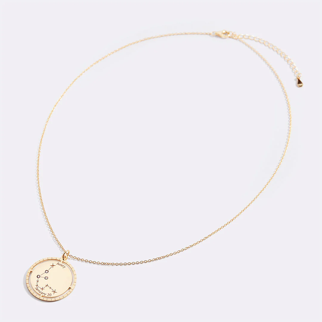 Personalized Constellation Pendant Necklace