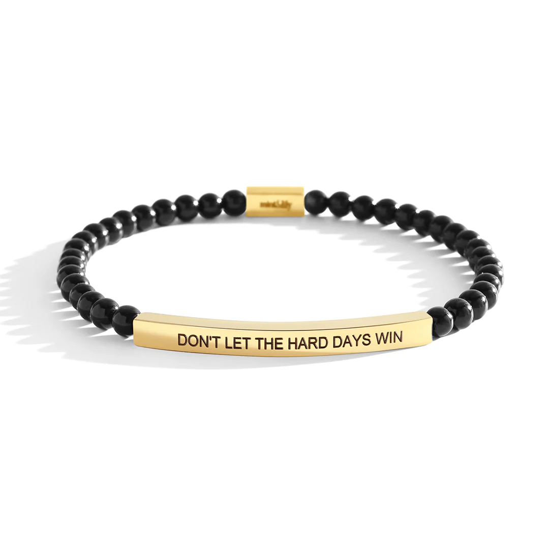 Don't Let The Hard Days Win Beaded Inspire Bracelet