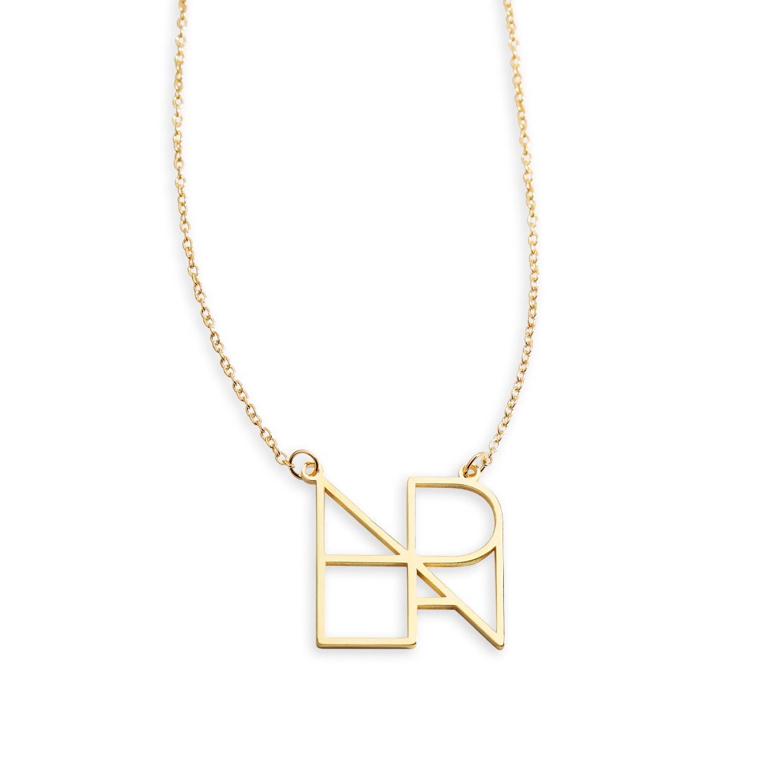 Minimalist Monogram Name Necklace