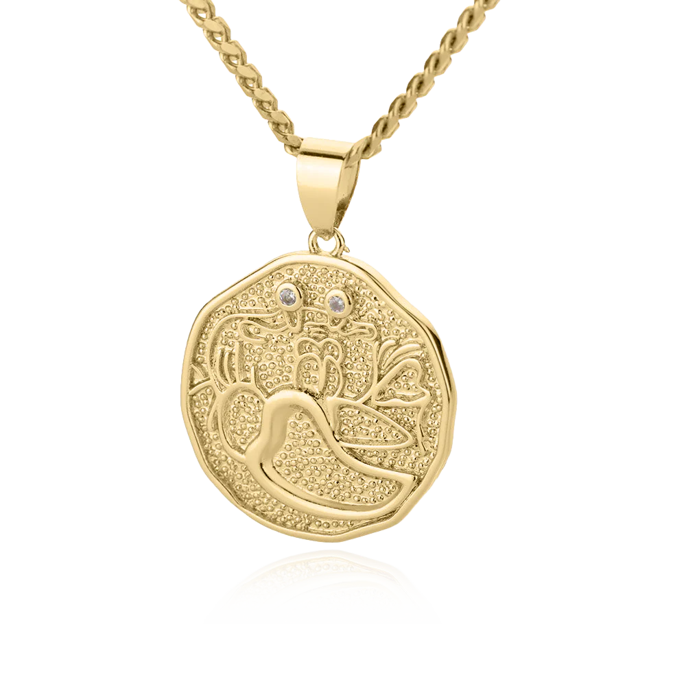 Astrological Sign Coin Pendant Necklace