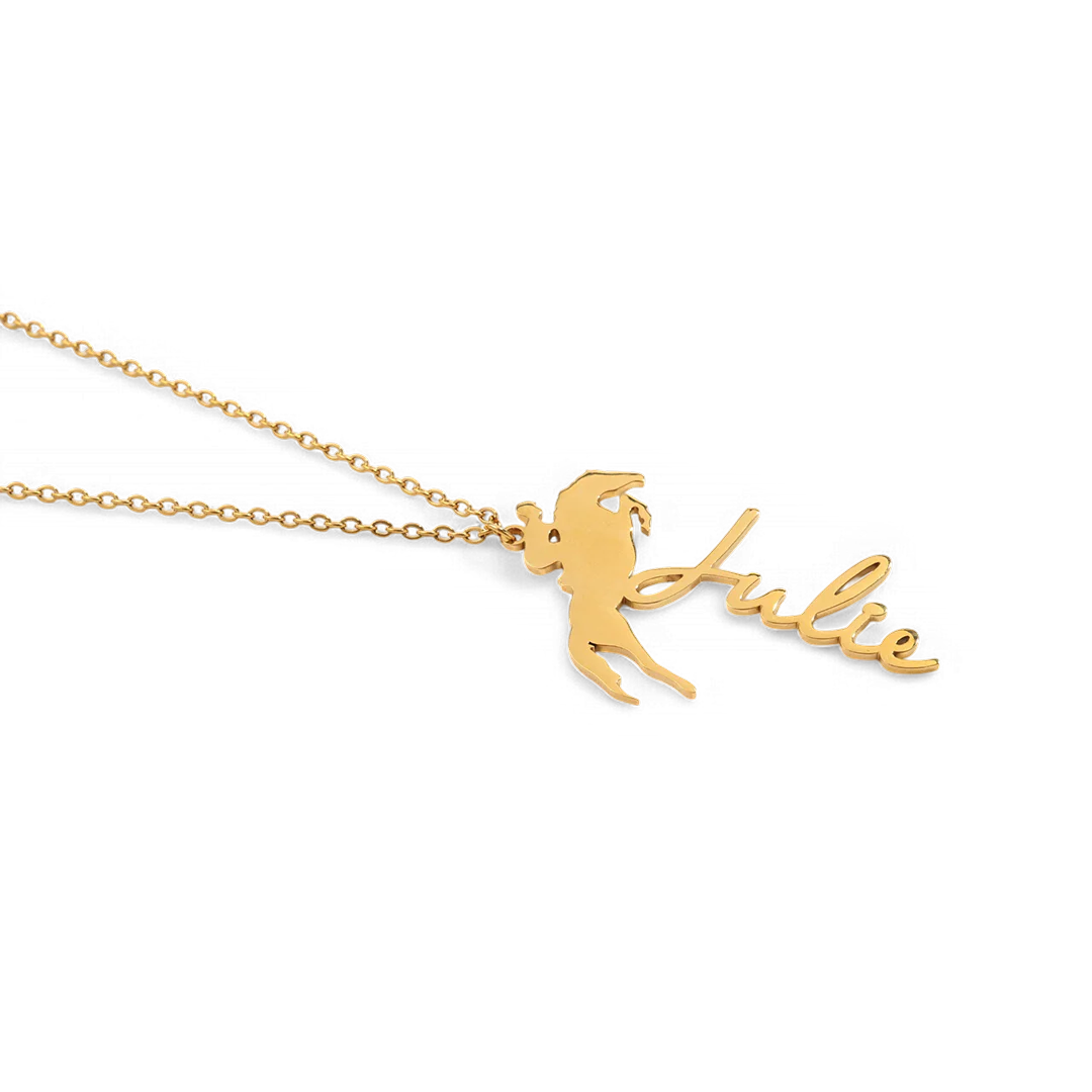 Equestrian Name Necklace