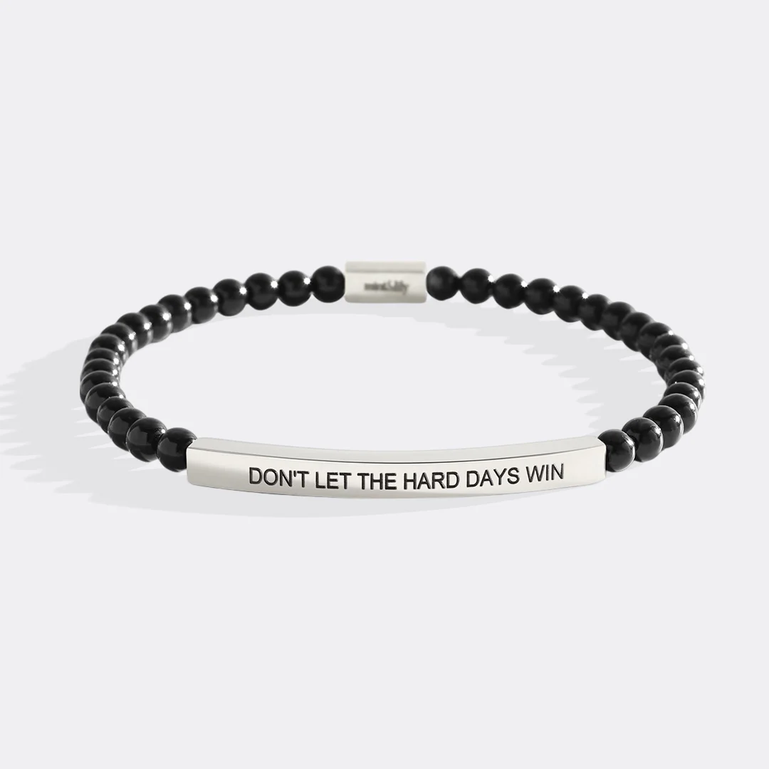 Don't Let The Hard Days Win Beaded Inspire Bracelet