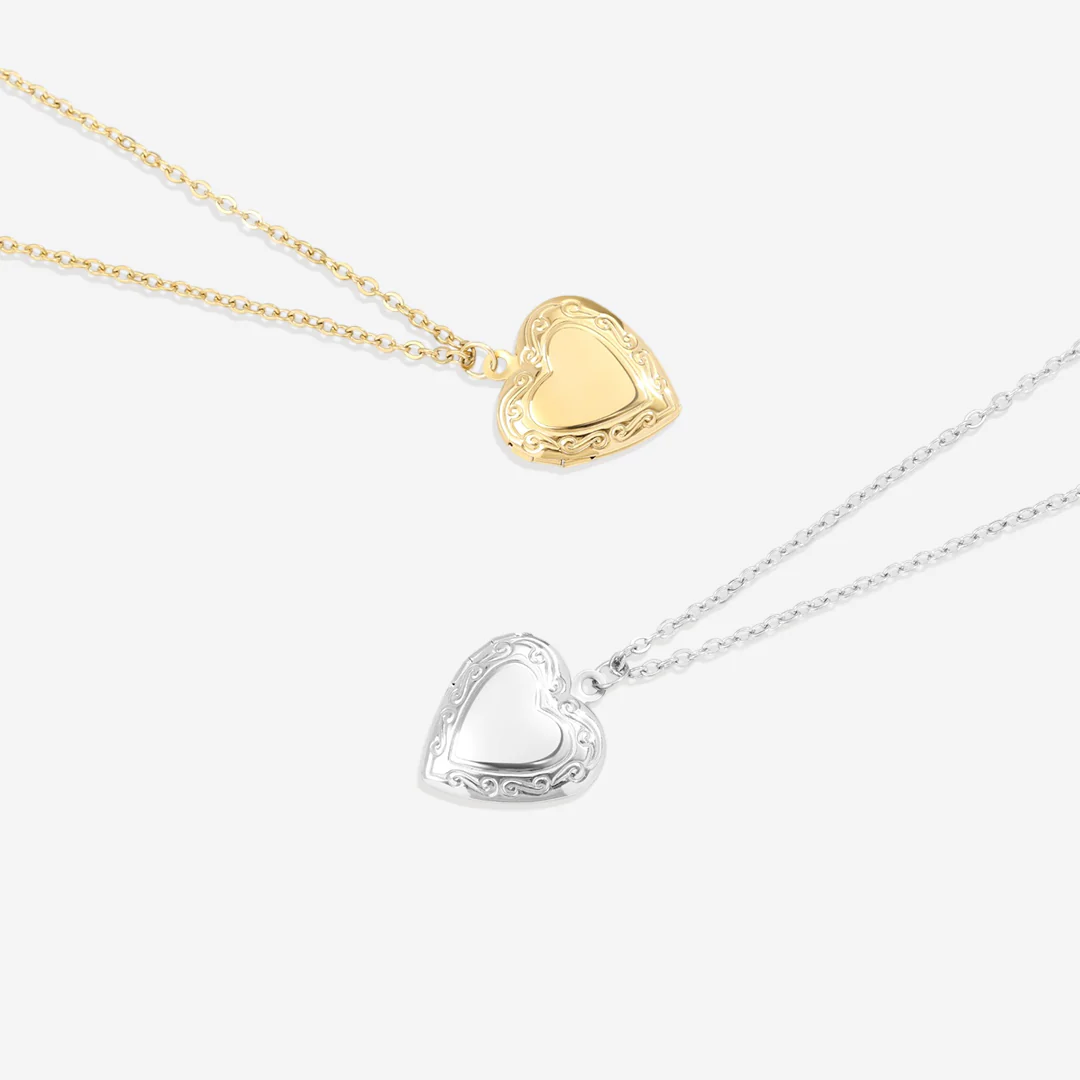 Personalized Heart Locket Necklace
