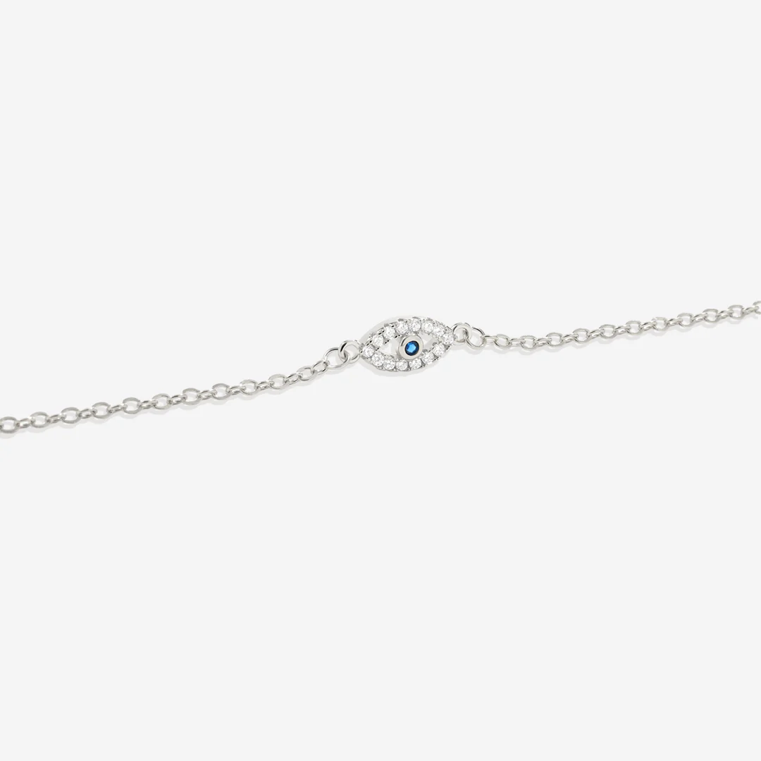 Dainty Evil Eye Charm Bracelet