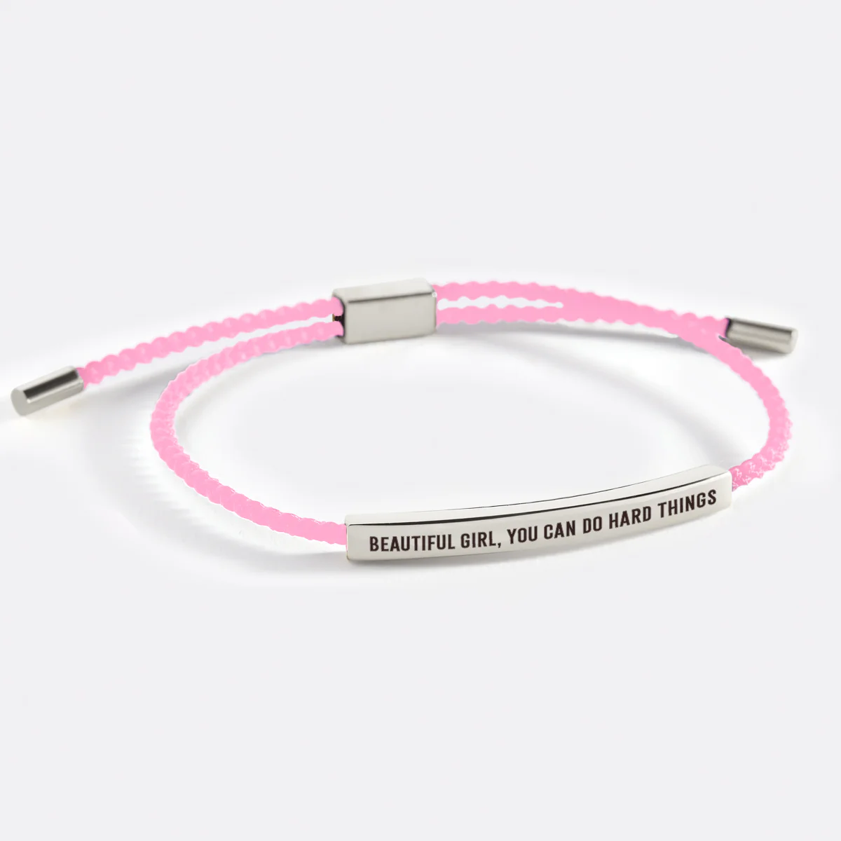 Beautiful Girl, You Can Do Hard Things Inspire Bracelet