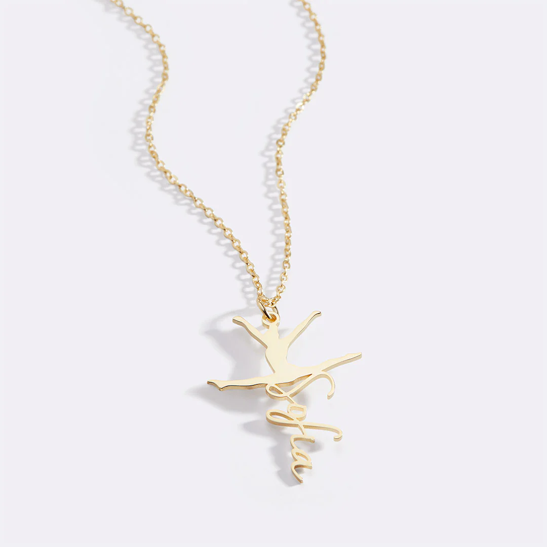 Custom Gymnast Name Pendant