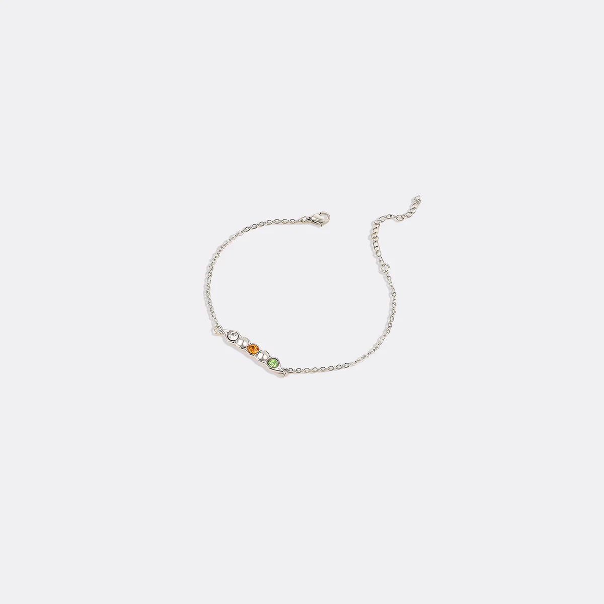 Peas in a Pod Birthstone Bracelet