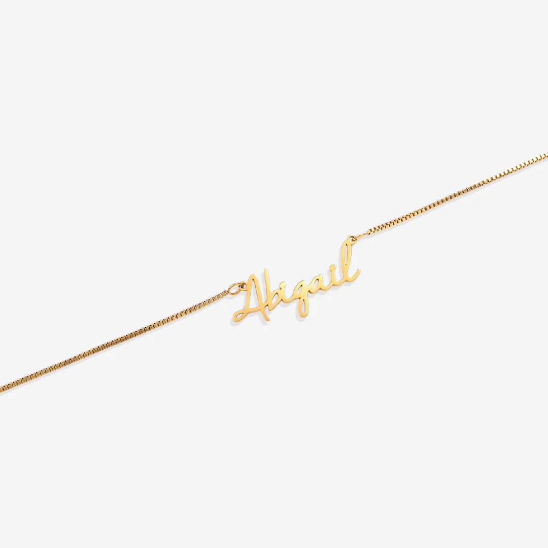 Fairy Name Necklace with Box Chain