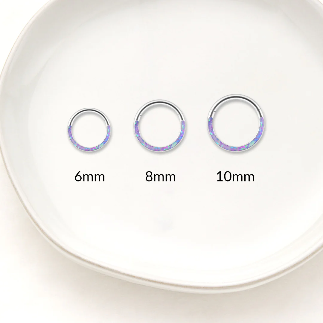 Magical Iridescent Clicker Hoops | 18g