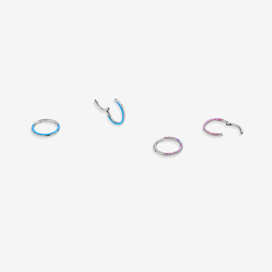 Magical Iridescent Clicker Hoops | 18g