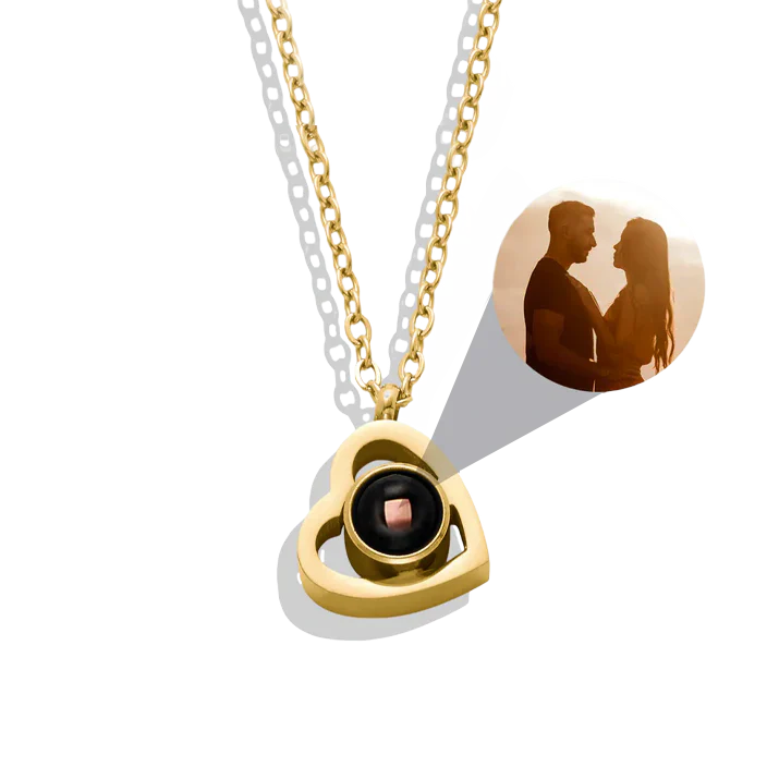 Personalized Heart Photo Necklace