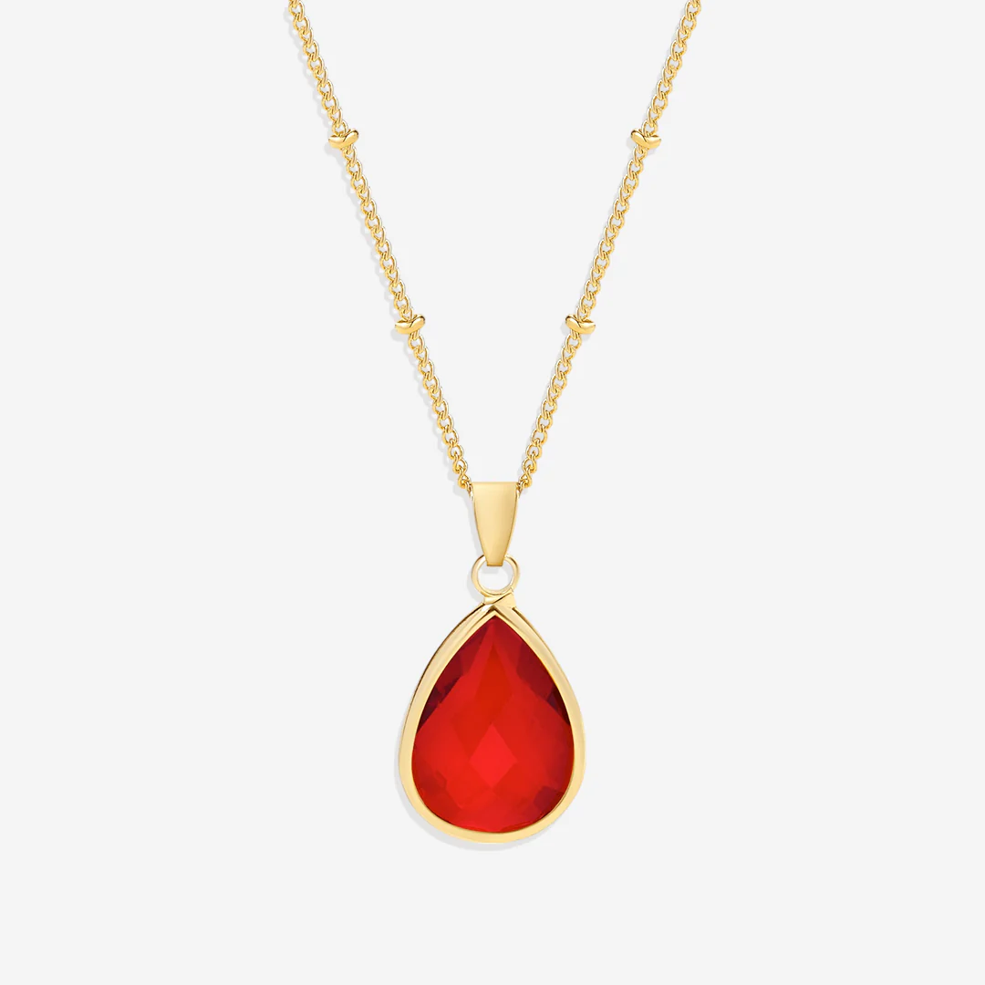 Birthstone Drop Pendant Necklace