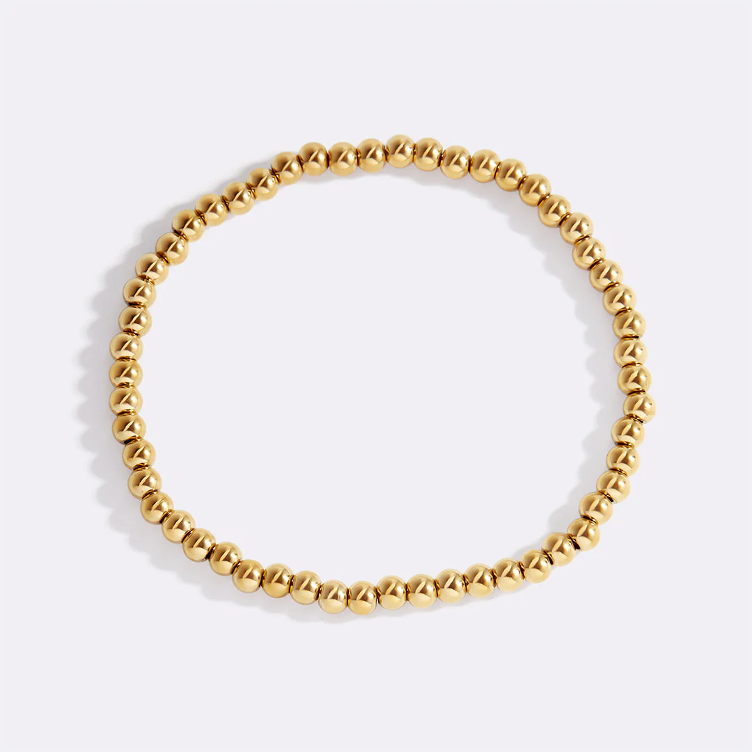 Dainty Gold Beaded Bracelet