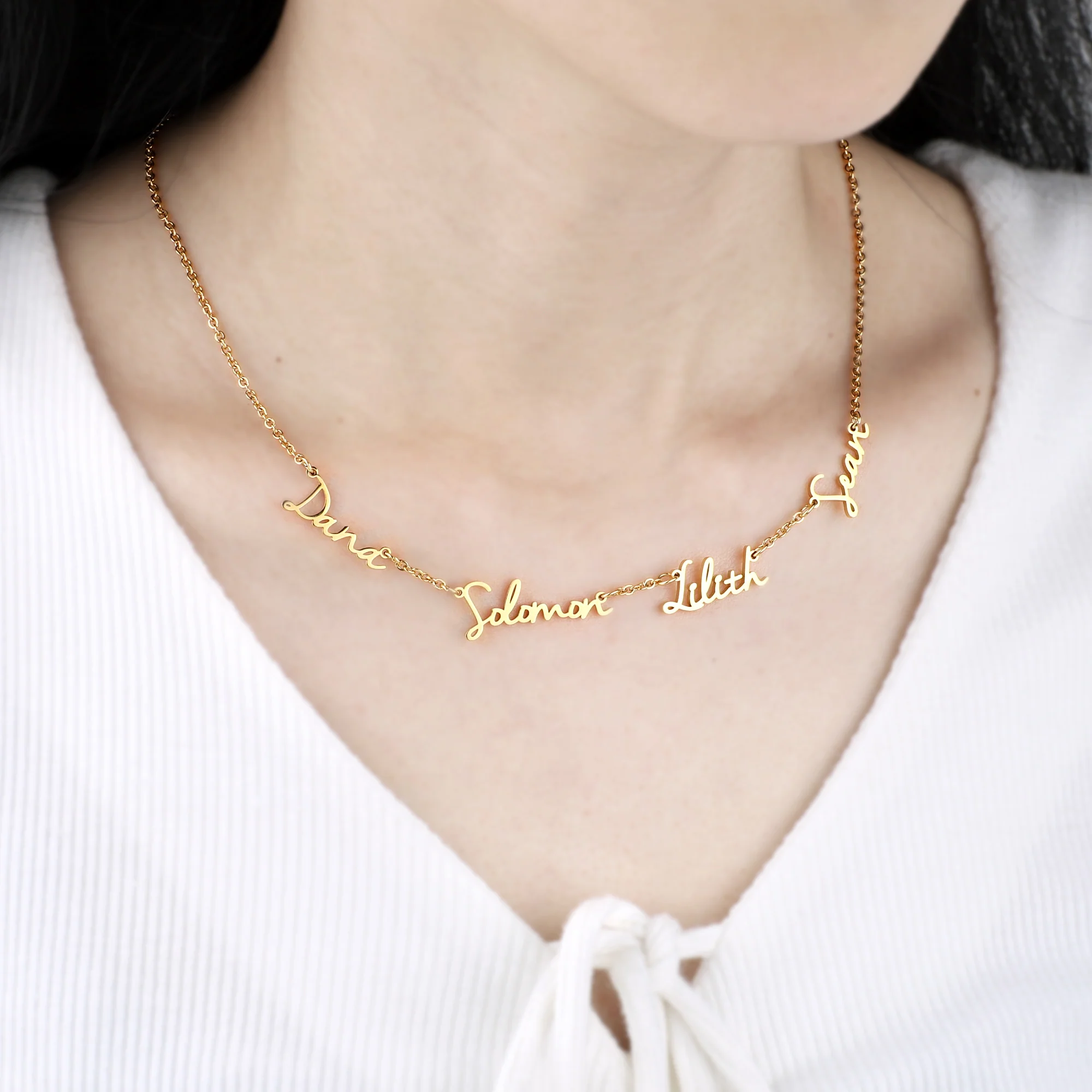 Fairy Multiple Name Necklace | Add Up to 4 Names