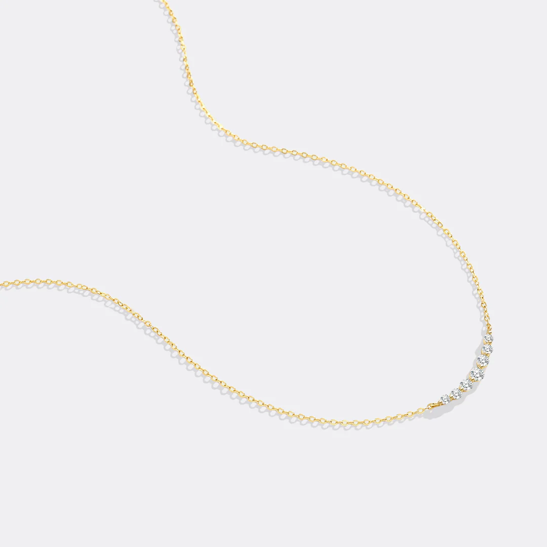 Classic Arc Diamond Necklace