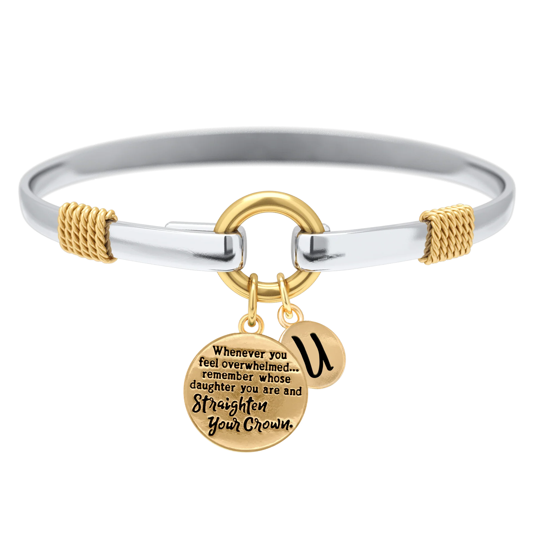 Straighten Your Crown - Two-Tone Charm Bracelet