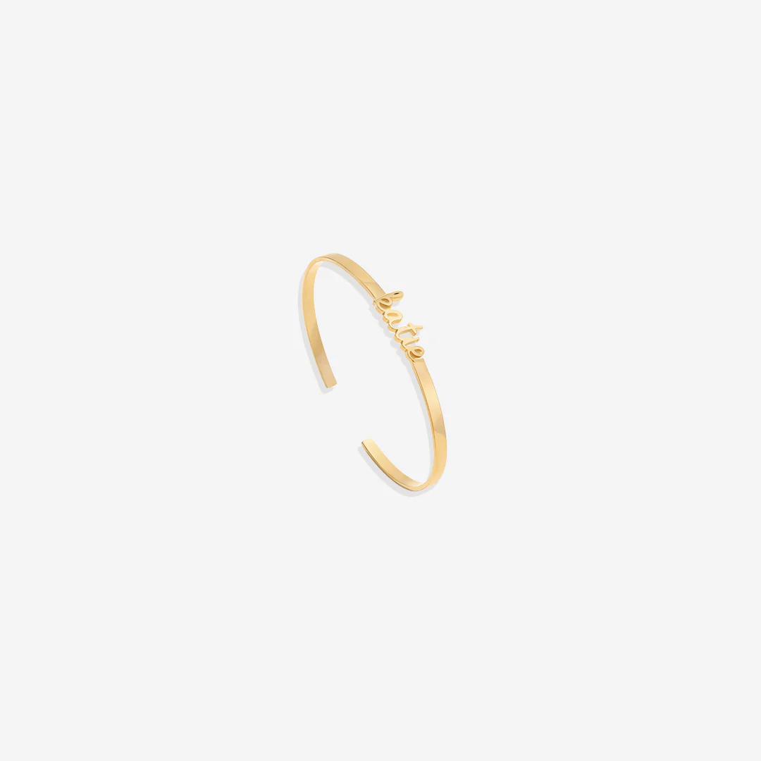 Dainty Name Cuff Bracelet