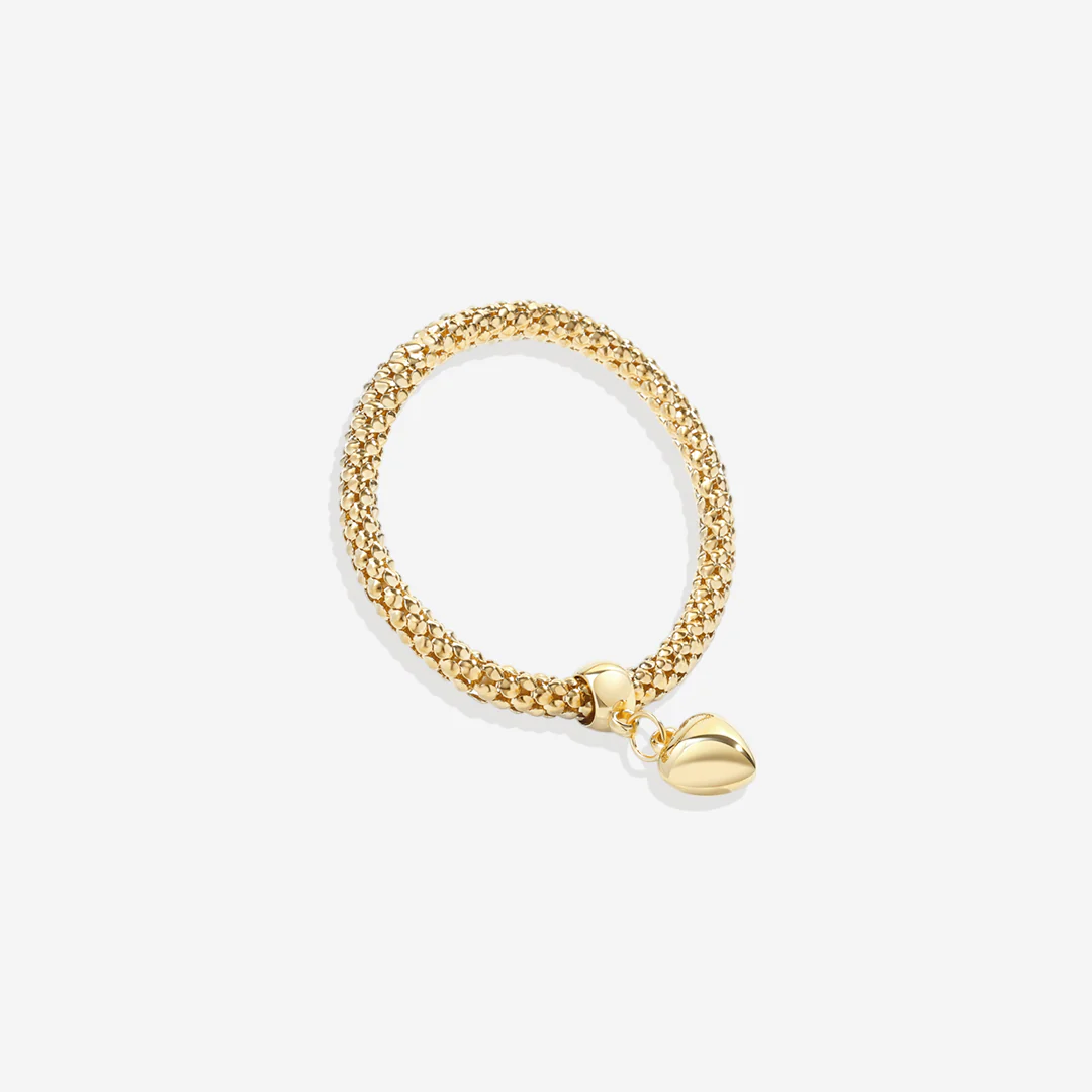 Solid Hearts Metal Bracelet