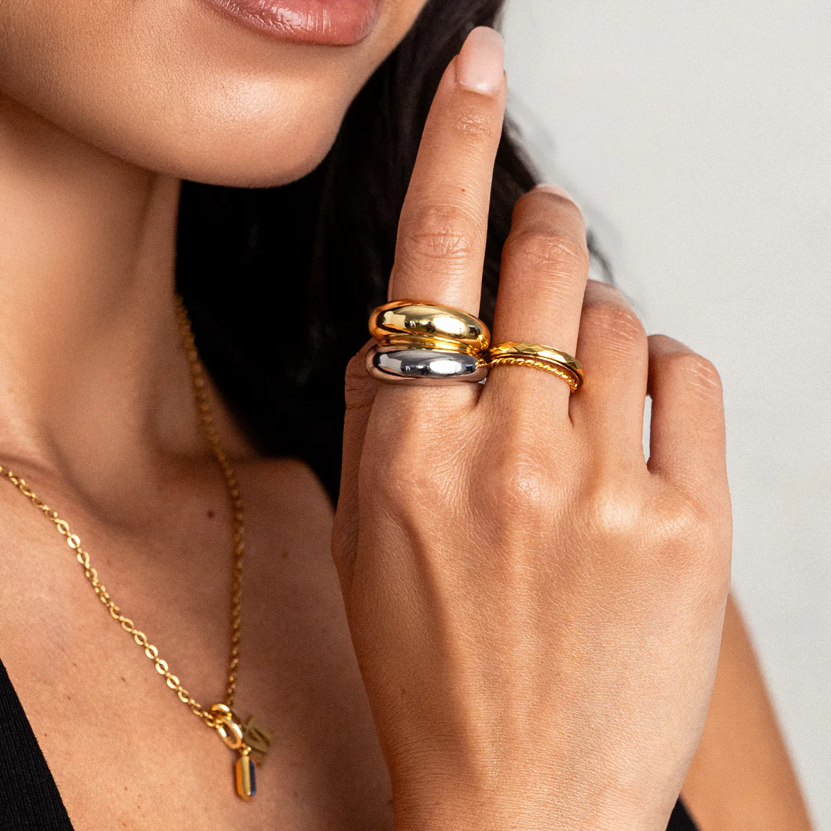 The Merge Mixed Metal Ring